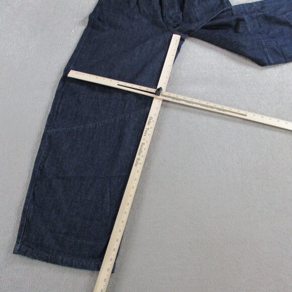 AFRM AJAX Barrel Jeans Womens 30 Blue Denim Wide Leg Dark Wash NWT NEW - Picture 8 of 13